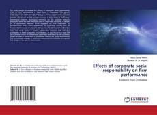 Buchcover von Effects of corporate social responsibility on firm performance