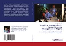 Buchcover von Empirical Investigation in Human Resource Management in Nigeria