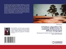 Buchcover von A Python algorithm for creating dictionaries in African languages