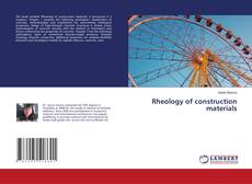 Buchcover von Rheology of construction materials
