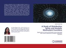 Buchcover von A Study of Distribution Series and Analytic Multivalent Functions