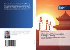 Bookcover of International Communication of Song Ci Poetry