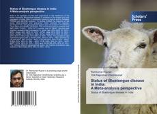 Status of Bluetongue disease in India: A Meta-analysis perspective kitap kapağı