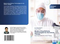 Capa do livro de Modern Drug Delivery Technologies for the Cancer Therapy 