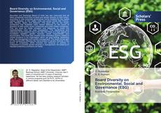 Copertina di Board Diversity on Environmental, Social and Governance (ESG)