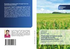Capa do livro de Promotion of hybrid maize through front line demonstrations (FLDs) 