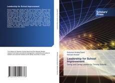 Bookcover of Leadership for School Improvement