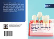 Bookcover of SURFACE MODIFICATIONS ON IMPLANTS