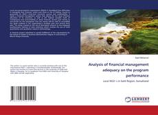 Buchcover von Analysis of financial management adequacy on the program performance