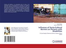 Capa do livro de Influence of Socio-Cultural Barriers on Persons with Disabilities 