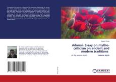 Portada del libro de Adonai- Essay on mytho-criticism on ancient and modern traditions