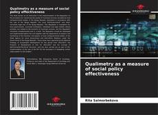 Portada del libro de Qualimetry as a measure of social policy effectiveness