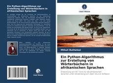 Copertina di Ein Python-Algorithmus zur Erstellung von Wörterbüchern in afrikanischen Sprachen