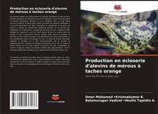 Production en écloserie d'alevins de mérous à taches orange kitap kapağı