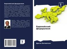 Европейский федерализм kitap kapağı