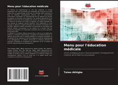 Menu pour l'éducation médicale kitap kapağı