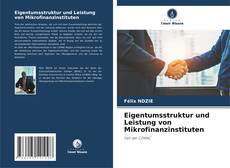 Buchcover von Eigentumsstruktur und Leistung von Mikrofinanzinstituten