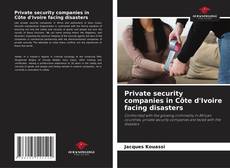 Copertina di Private security companies in Côte d'Ivoire facing disasters