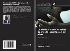Portada del libro de La familia: 6500 millones de m3 de lágrimas en 22 años
