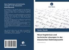 Neue Ergebnisse und technische Lösungen in der klassischen Elektrodynamik kitap kapağı