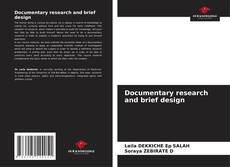Borítókép a  Documentary research and brief design - hoz