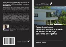 Buchcover von Consideraciones bioclimáticas en el diseño de edificios de bajo consumo energético