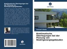 Bookcover of Bioklimatische Überlegungen bei der Planung von Niedrigenergiegebäuden