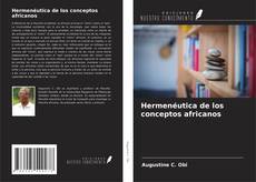 Couverture de Hermenéutica de los conceptos africanos