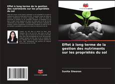 Bookcover of Effet à long terme de la gestion des nutriments sur les propriétés du sol