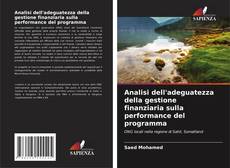 Bookcover of Analisi dell'adeguatezza della gestione finanziaria sulla performance del programma