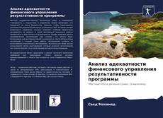 Buchcover von Анализ адекватности финансового управления результативности программы