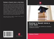 Ensinar o Savoir vivre a viver bem kitap kapağı