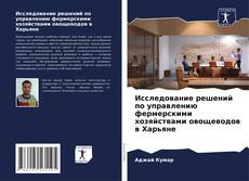 Buchcover von Исследование решений по управлению фермерскими хозяйствами овощеводов в Харьяне