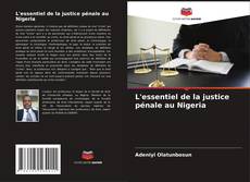 Capa do livro de L'essentiel de la justice pénale au Nigeria 