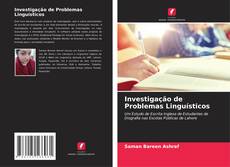 Capa do livro de Investigação de Problemas Linguísticos 