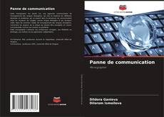 Panne de communication kitap kapağı