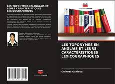 Buchcover von LES TOPONYMES EN ANGLAIS ET LEURS CARACTÉRISTIQUES LEXICOGRAPHIQUES
