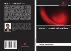 Обложка Modern constitutional law