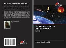 Capa do livro de RICERCHE E FATTI ASTRONOMICI 