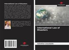 Capa do livro de International Law of Disasters 