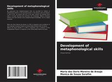 Bookcover of Development of metaphonological skills