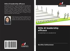 Capa do livro de Stile di leadership efficace 