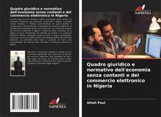Quadro giuridico e normativo dell'economia senza contanti e del commercio elettronico in Nigeria kitap kapağı