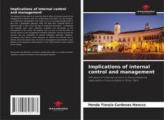 Bookcover of Implications of internal control and management