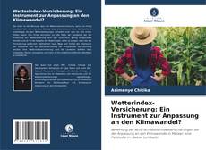 Buchcover von Wetterindex-Versicherung: Ein Instrument zur Anpassung an den Klimawandel?