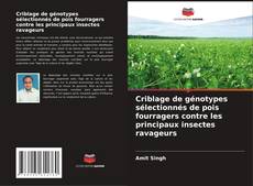 Buchcover von Criblage de génotypes sélectionnés de pois fourragers contre les principaux insectes ravageurs