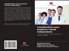 Buchcover von Considérations pour améliorer l'étude indépendante