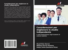Capa do livro de Considerazioni per migliorare lo studio indipendente 