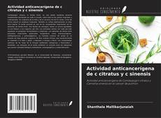 Bookcover of Actividad anticancerígena de c citratus y c sinensis