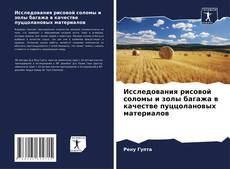 Capa do livro de Исследования рисовой соломы и золы багажа в качестве пуццолановых материалов 